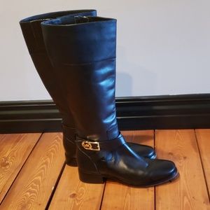 Michael Kors Leather Riding Boots